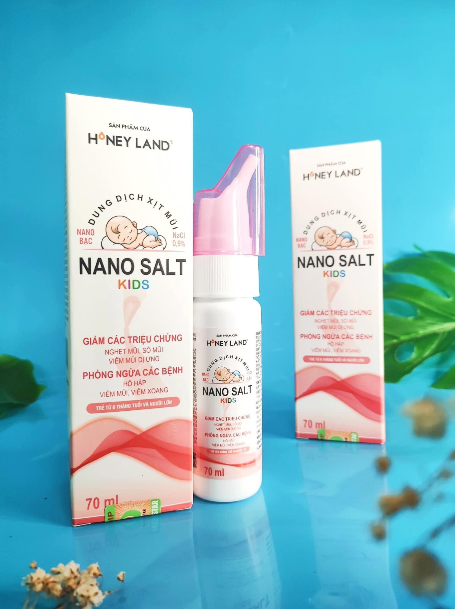 DUNG DỊCH XỊT MŨI  NANO SALT KIDS 70ML