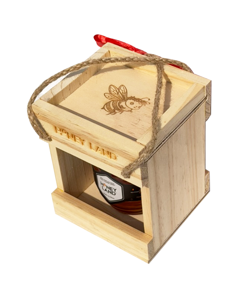 Hộp quà gỗ mật ong Honeyland - Hoa Xuyến Chi 250g