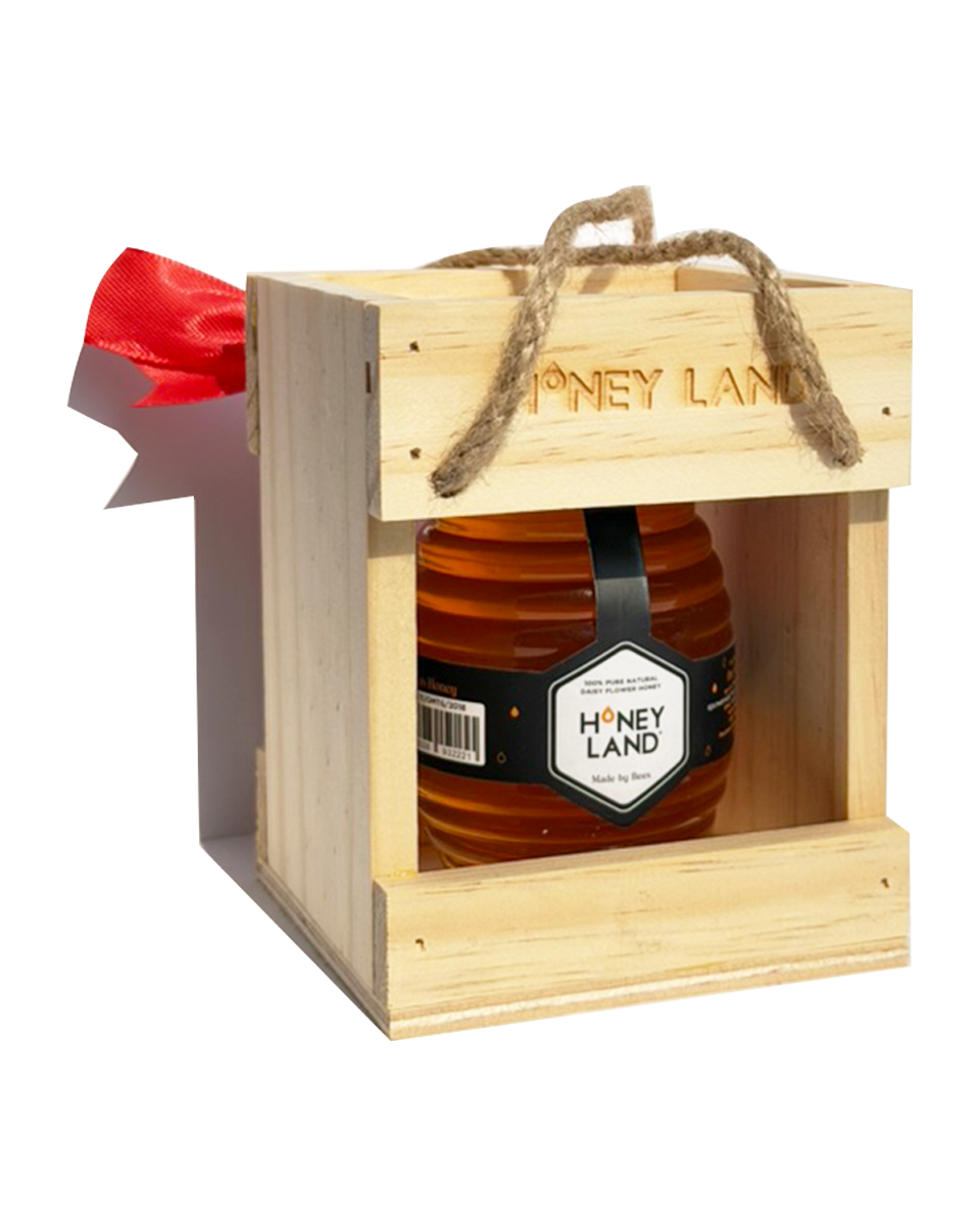 Hộp quà gỗ mật ong Honeyland - Hoa Xuyến Chi 250g