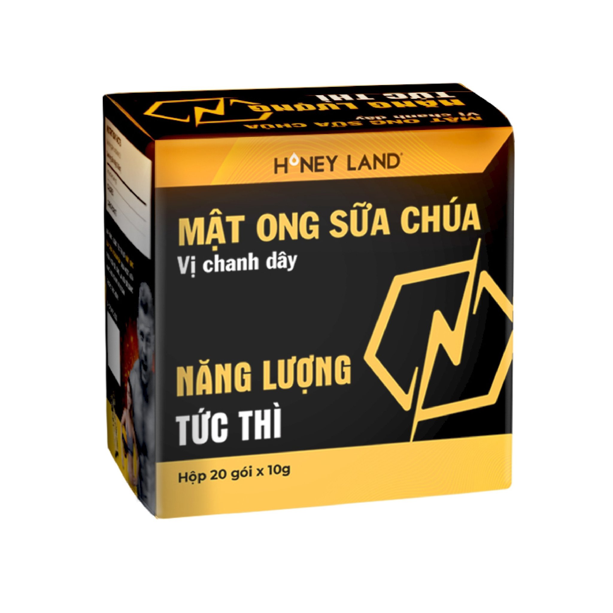 Tuýp Mật Ong Sữa Chúa Vị Chanh Dây HoneyLand - Năng Lượng Tức Thì