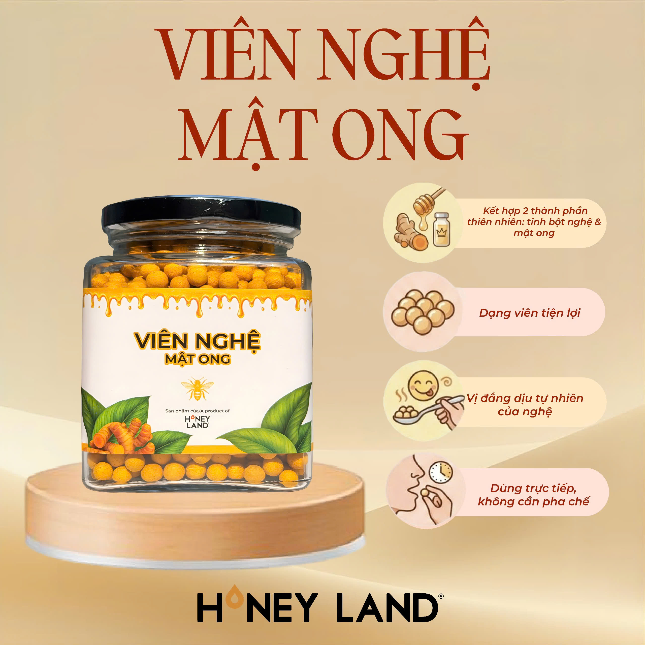 VIÊN NGHỆ MẬT ONG 250G