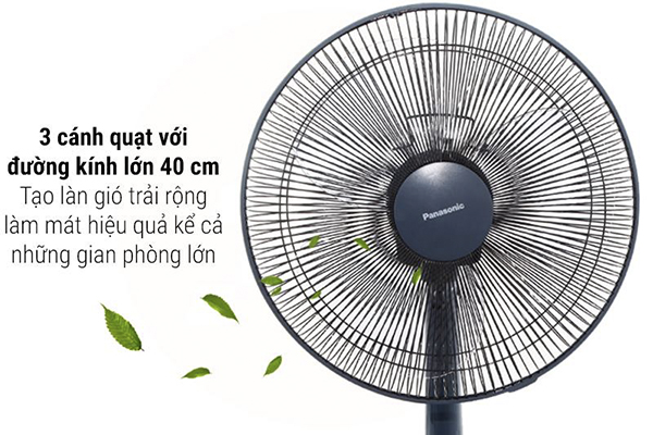 Quạt để bàn 3 cánh Panasonic F-400CI 48W kem trắng