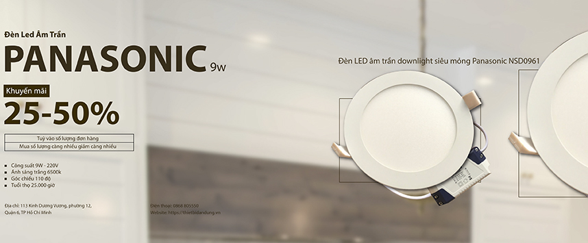 Bảng Giá Đèn Led Âm Trần Downlight PANASONIC Ưu Đãi 2019