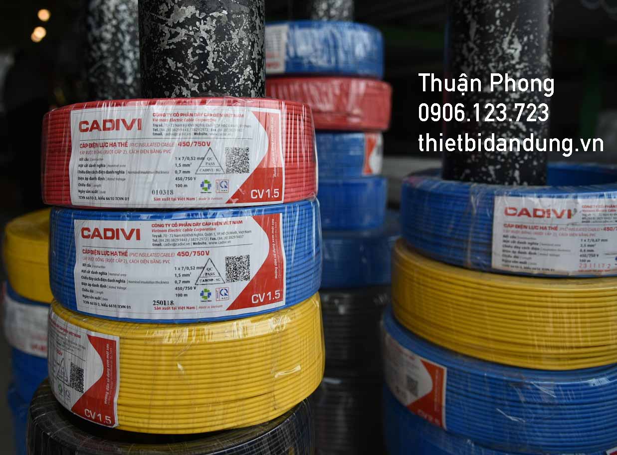 Dây điện Cadivi báo giá chiết khấu đến 22% tại TPHCM