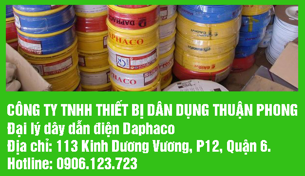 Đại lý dây cáp điện Daphaco Tphcm