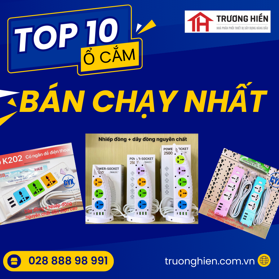 Phân phối ổ cắm dây điện cho nhà xưởng, công trình – Giá sỉ, giao hàng nhanh tại TP.HCM