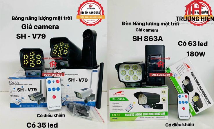 Ưu điểm của Đèn Led mô hình camera chống trộm dùng pin năng lượng mặt trời
