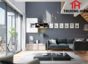 Sơn nhà màu xám ghi – gam màu sang trọng mọi thời đại.