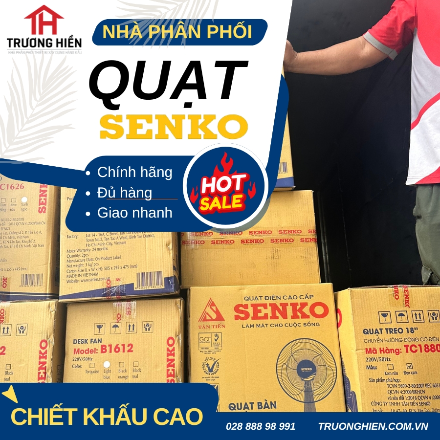 Phân Phối Quạt Điện Senko Chính Hãng, Có Hóa Đơn VAT Đầy Đủ
