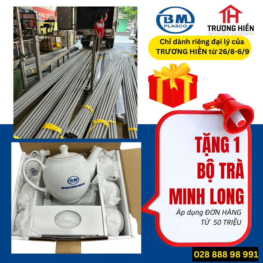 MUA ỐNG NHỰA BÌNH MINH, NHẬN NGAY QUÀ 