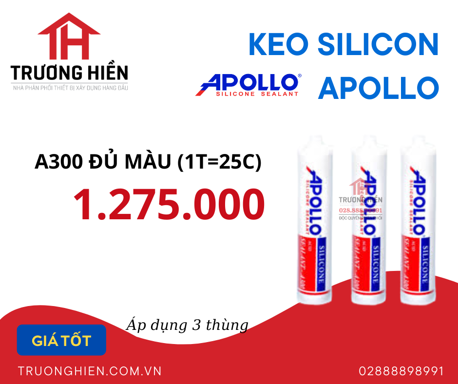 Phân Phối Silicon Apolo A300 Giá Tốt Nhất Thị Trường – Trương Hiền Dẫn Đầu Ngành Điện Nước