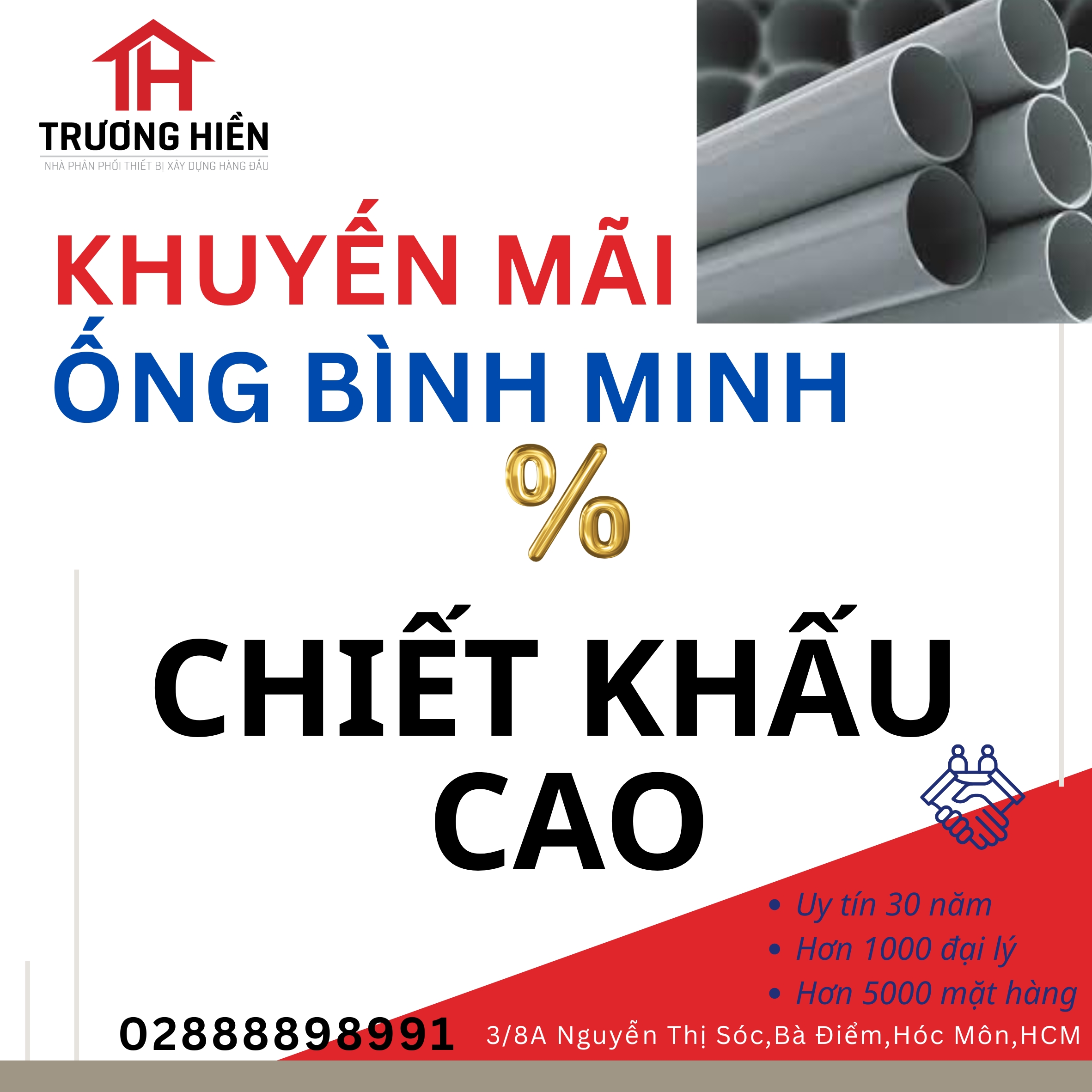 Phân Phối Ống Nhựa Bình Minh Chiết Khấu Cao, Giao Hàng Nhanh Chóng