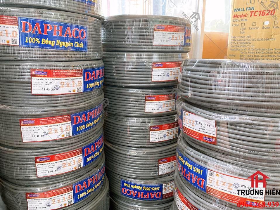 Thông số kỹ thuật dây cáp điện DAPHACO