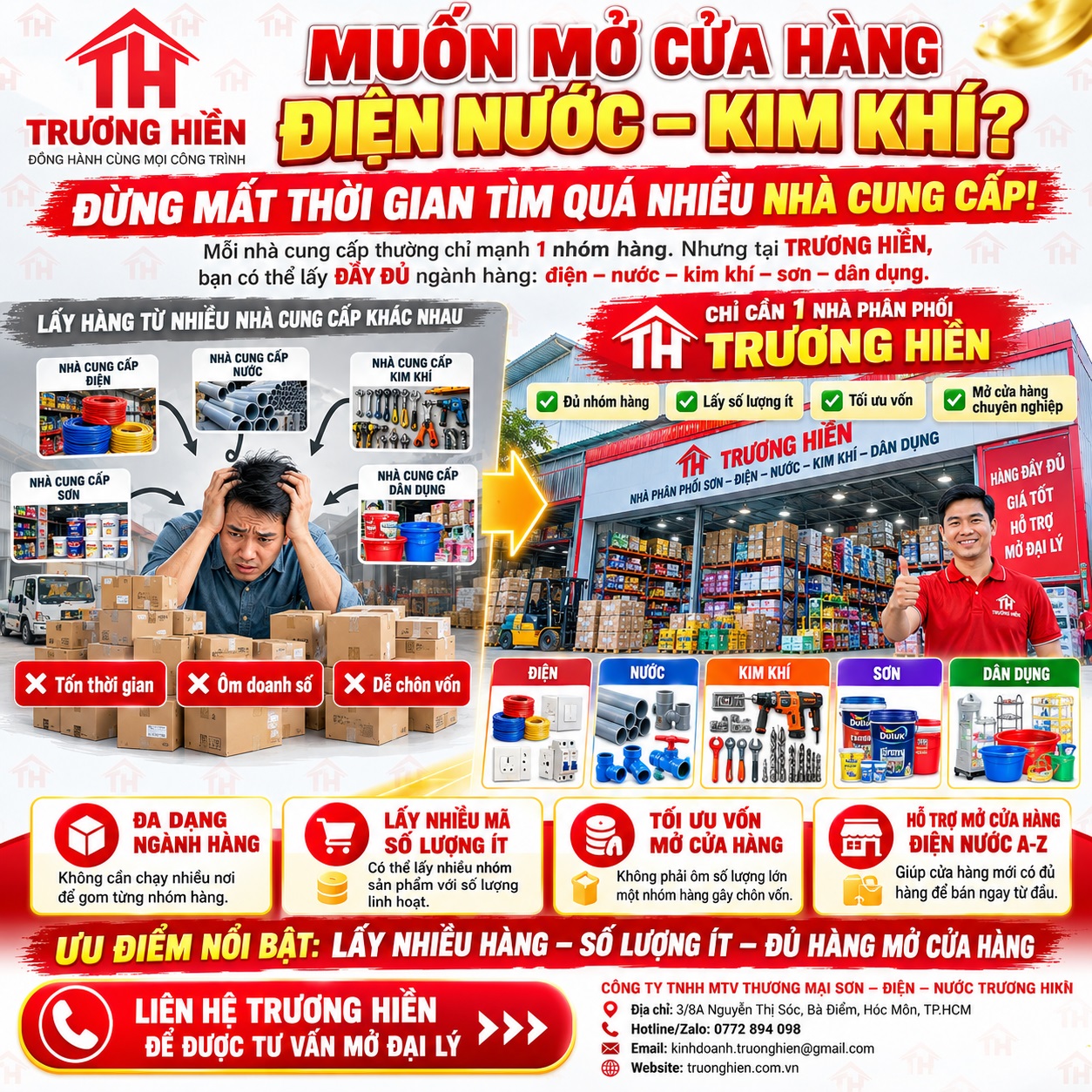 Mở cửa hàng điện nước nên lấy hàng ở đâu? Giải pháp tối ưu vốn cho người mới bắt đầu