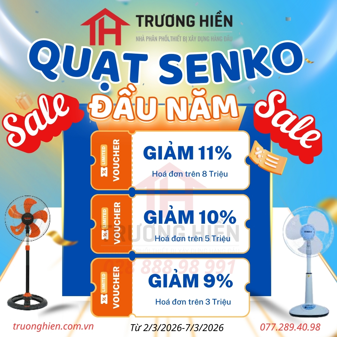 Quạt Senko chính hãng tại Trương Hiền – Ưu đãi đầu năm giảm đến 11%