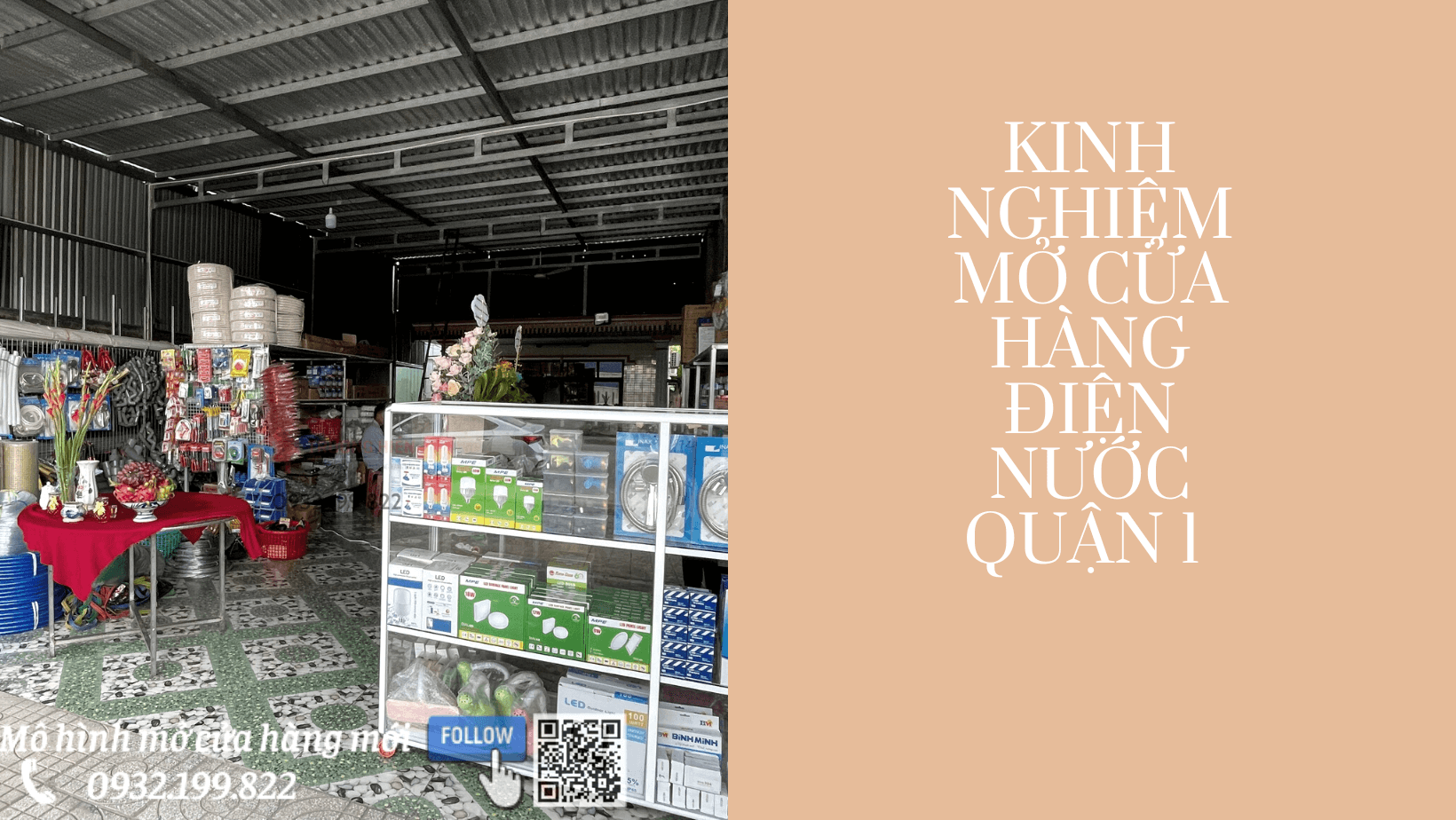 kinh nghiệm mở cửa hàng điện nước quận 1 