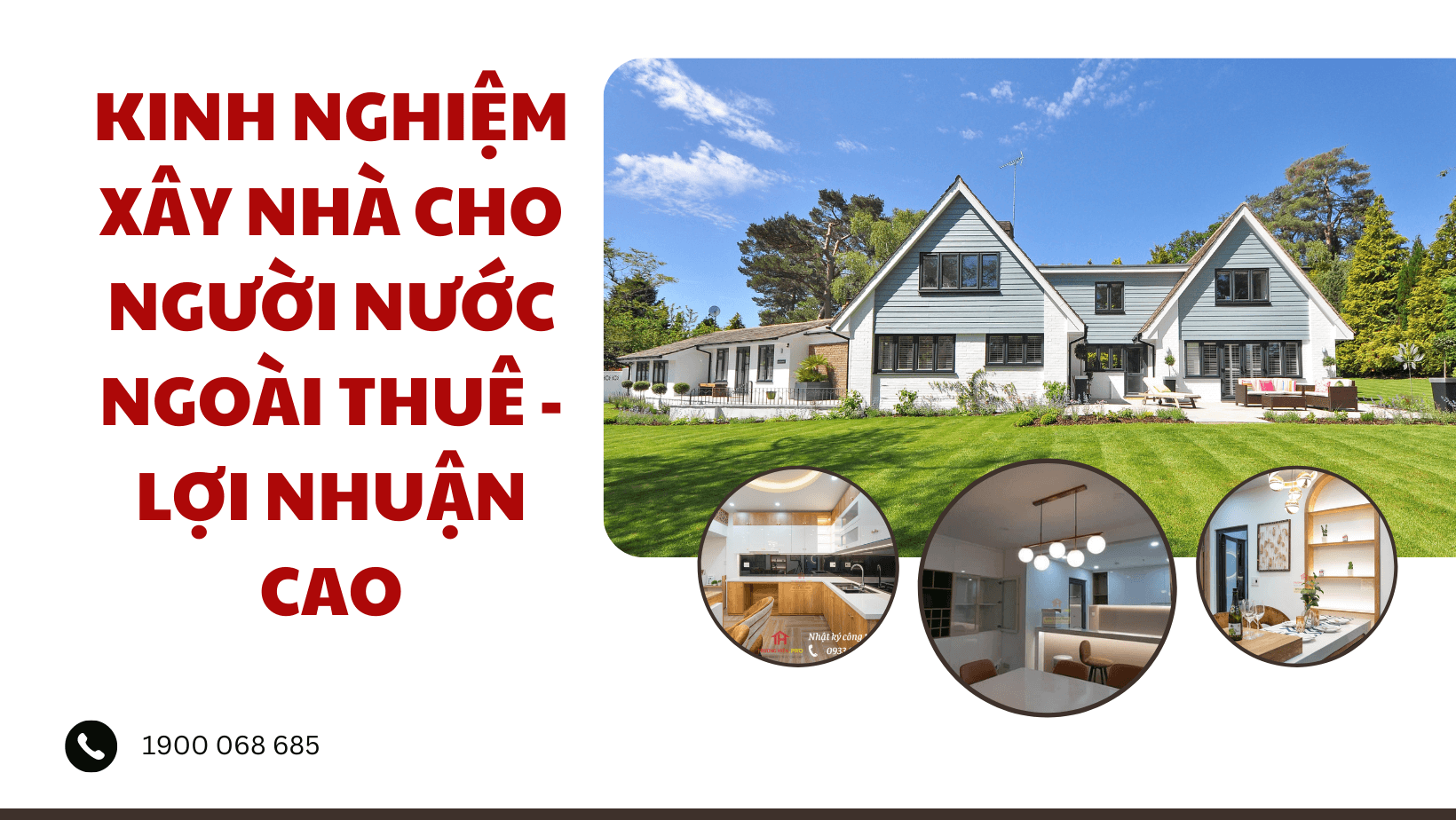 Kinh nghiệm xây nhà cho người nước ngoài thuê - Lợi nhuận cao