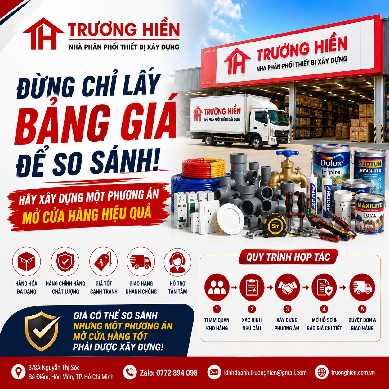 Chọn Nhà Phân Phối Mở Cửa Hàng Điện Nước: Đừng Chỉ Lấy Bảng Giá Để So Sánh