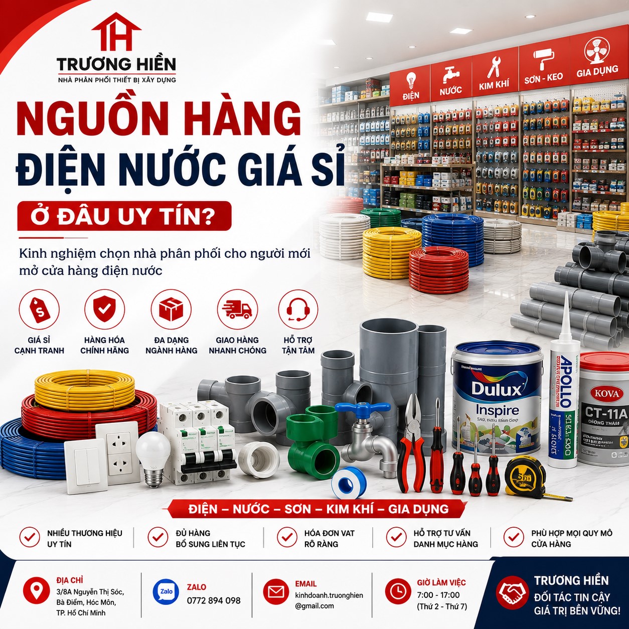 Tìm Nguồn Hàng Điện Nước Giá Sỉ Ở Đâu? Kinh Nghiệm Chọn Nhà Phân Phối Uy Tín