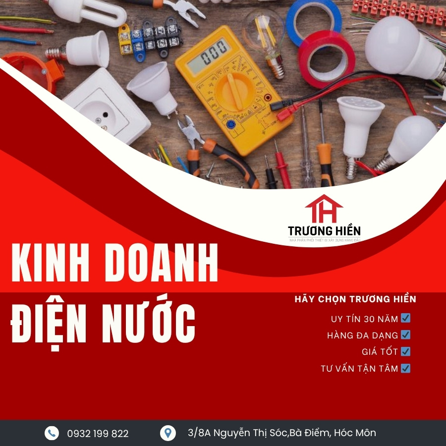 ✅ 20 MẶT HÀNG BẮT BUỘC PHẢI NHẬP KHI MỞ CỬA HÀNG ĐIỆN NƯỚC