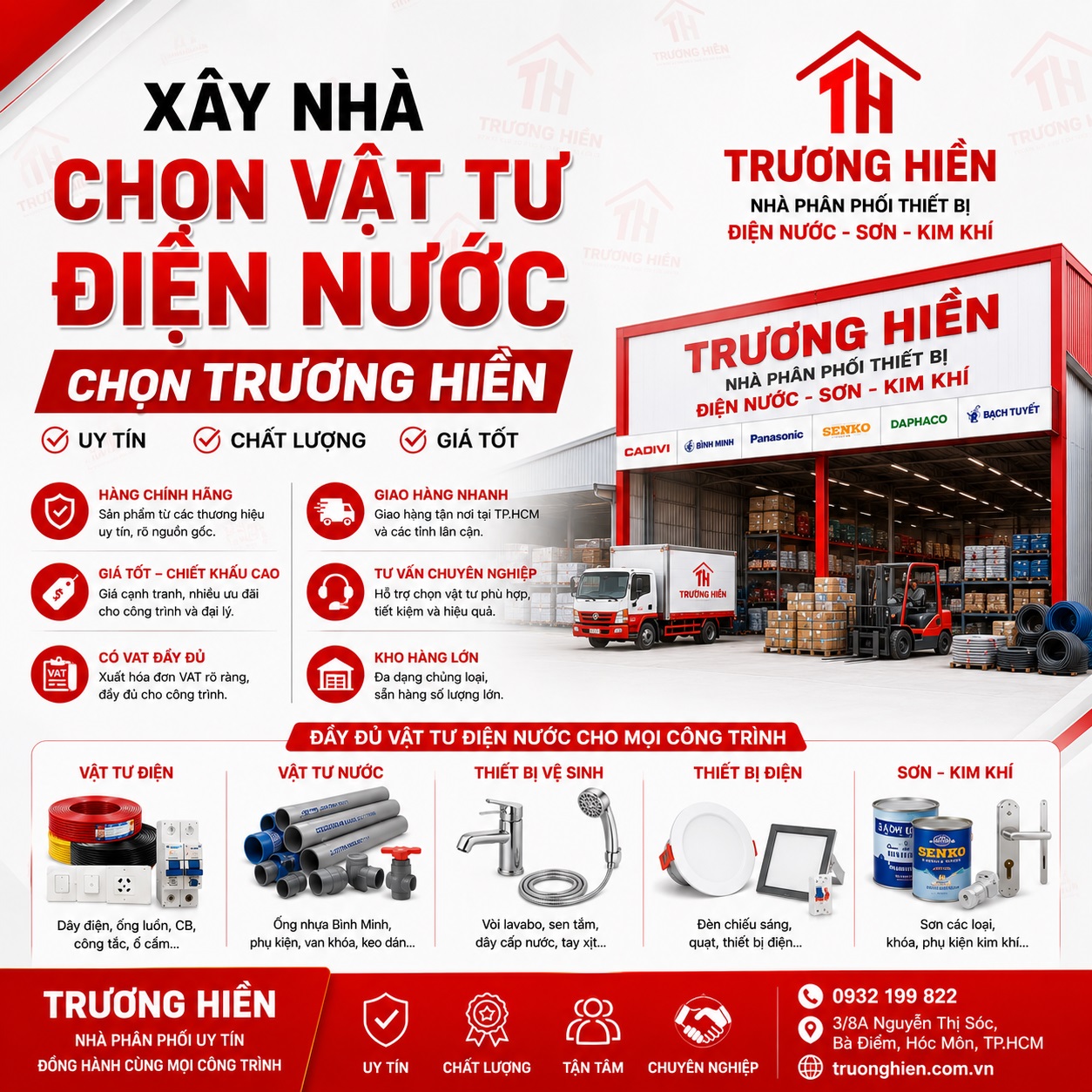 Xây Nhà Nên Mua Vật Tư Điện Nước Ở Đâu Uy Tín, Giá Tốt, Có VAT Đầy Đủ?