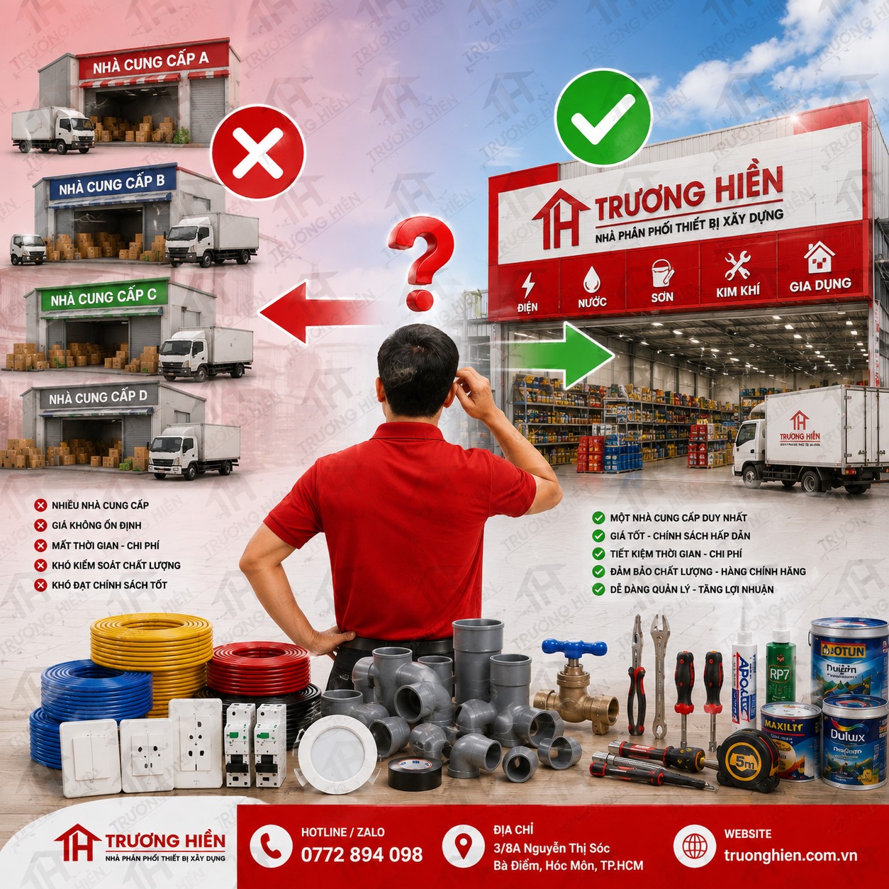 Nhập Hàng Điện Nước Từ Nhiều Nhà Cung Cấp Có Rẻ Hơn?