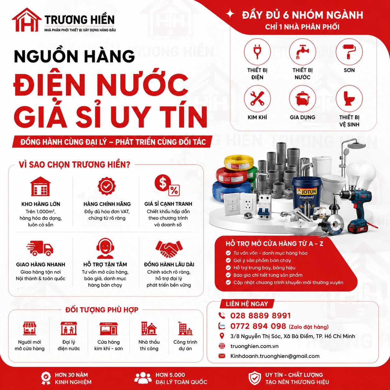 Nguồn Hàng Điện Nước Giá Sỉ Ở Đâu Uy Tín? Kinh Nghiệm Chọn Nhà Phân Phối Cho Đại Lý Mới