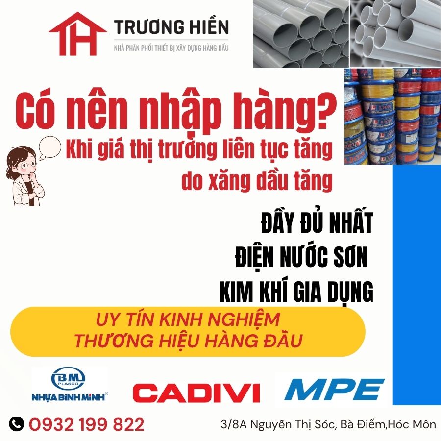 BẠN MUỐN MỞ CỬA HÀNG ĐIỆN NƯỚC? GIÁ TĂNG LIÊN TỤC – CÓ NÊN NHẬP HÀNG NGAY?