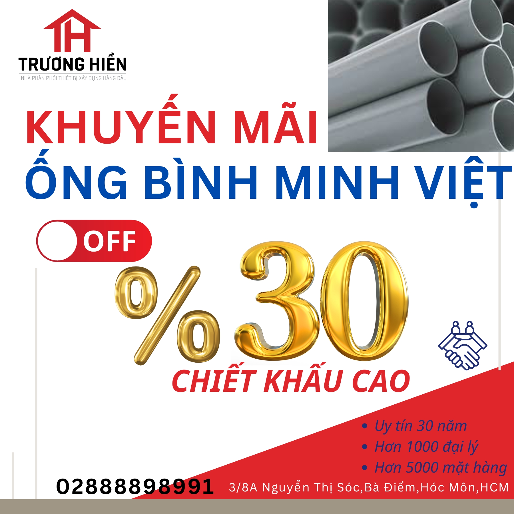 Phân Phối Ống Nhựa Bình Minh Chính Hãng – Chiết Khấu Cao Đến 30% Cho Khách Xây Nhà & Cửa Hàng
