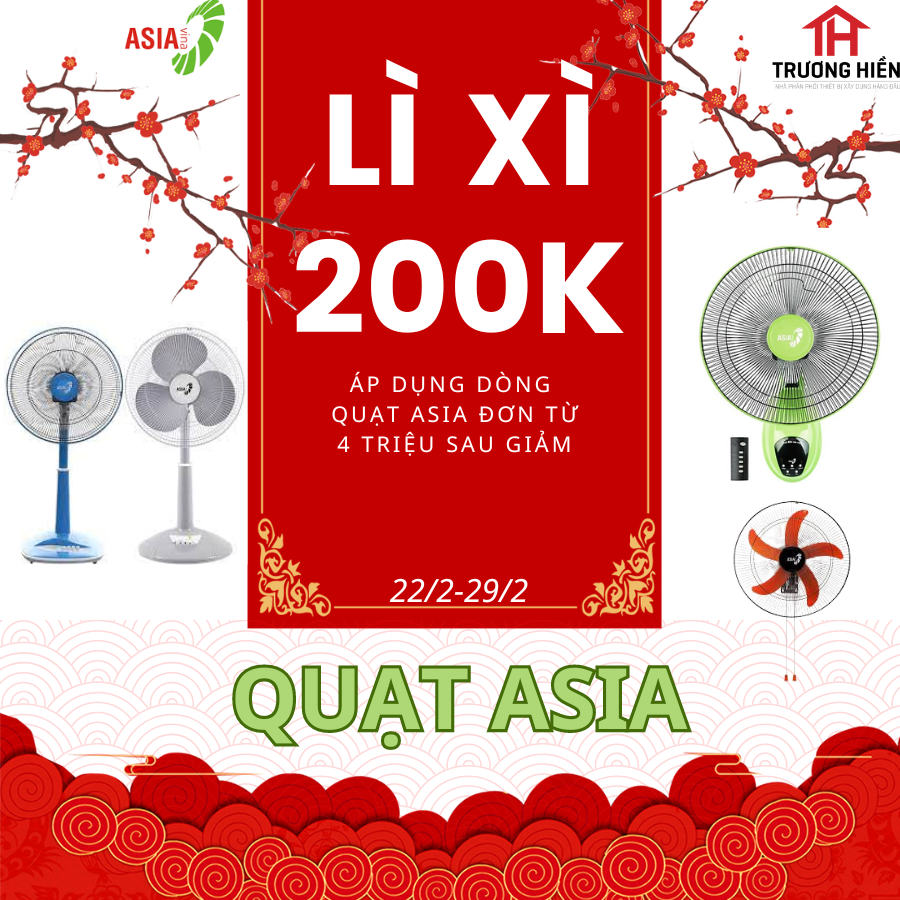 QUẠT ASIA LÌ XÌ 200.000