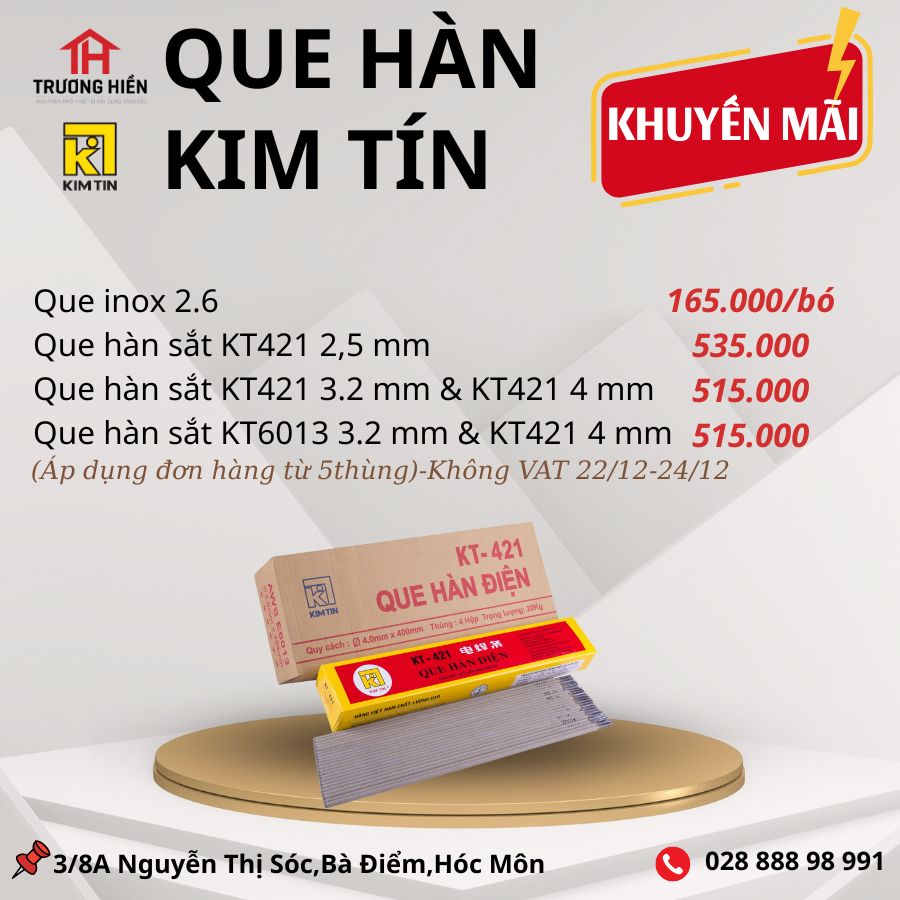 Phân Phối Que Hàn Kim Tín Chính Hãng Tại Hồ Chí Minh – Giá Sỉ Hấp Dẫn