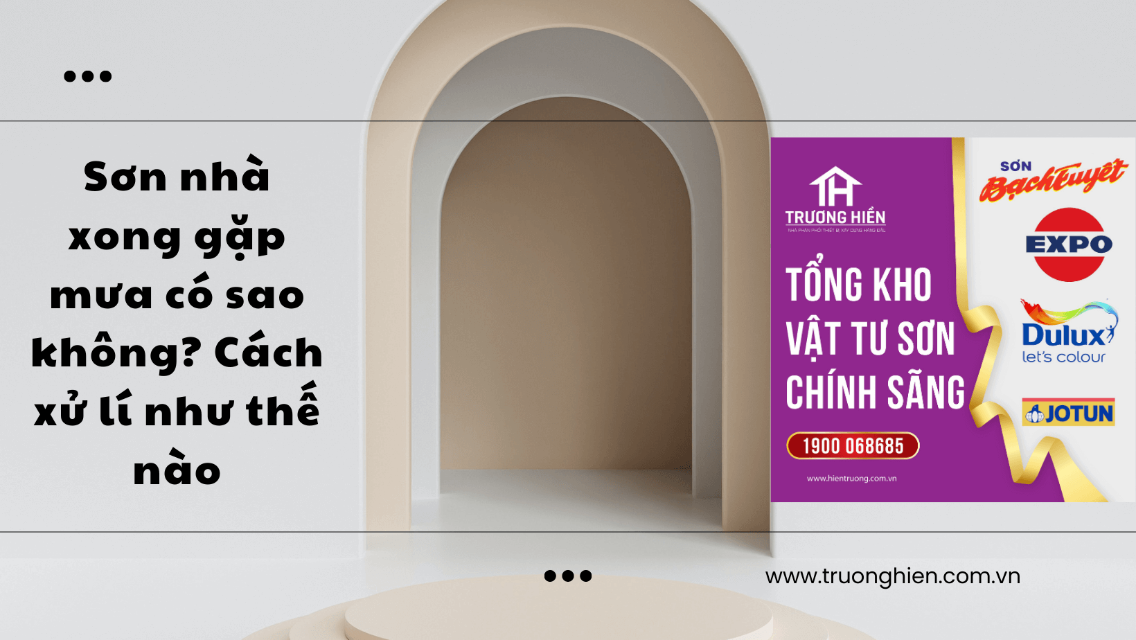 Sơn nhà xong gặp mưa có sao không? Cách xử lí như thế nào