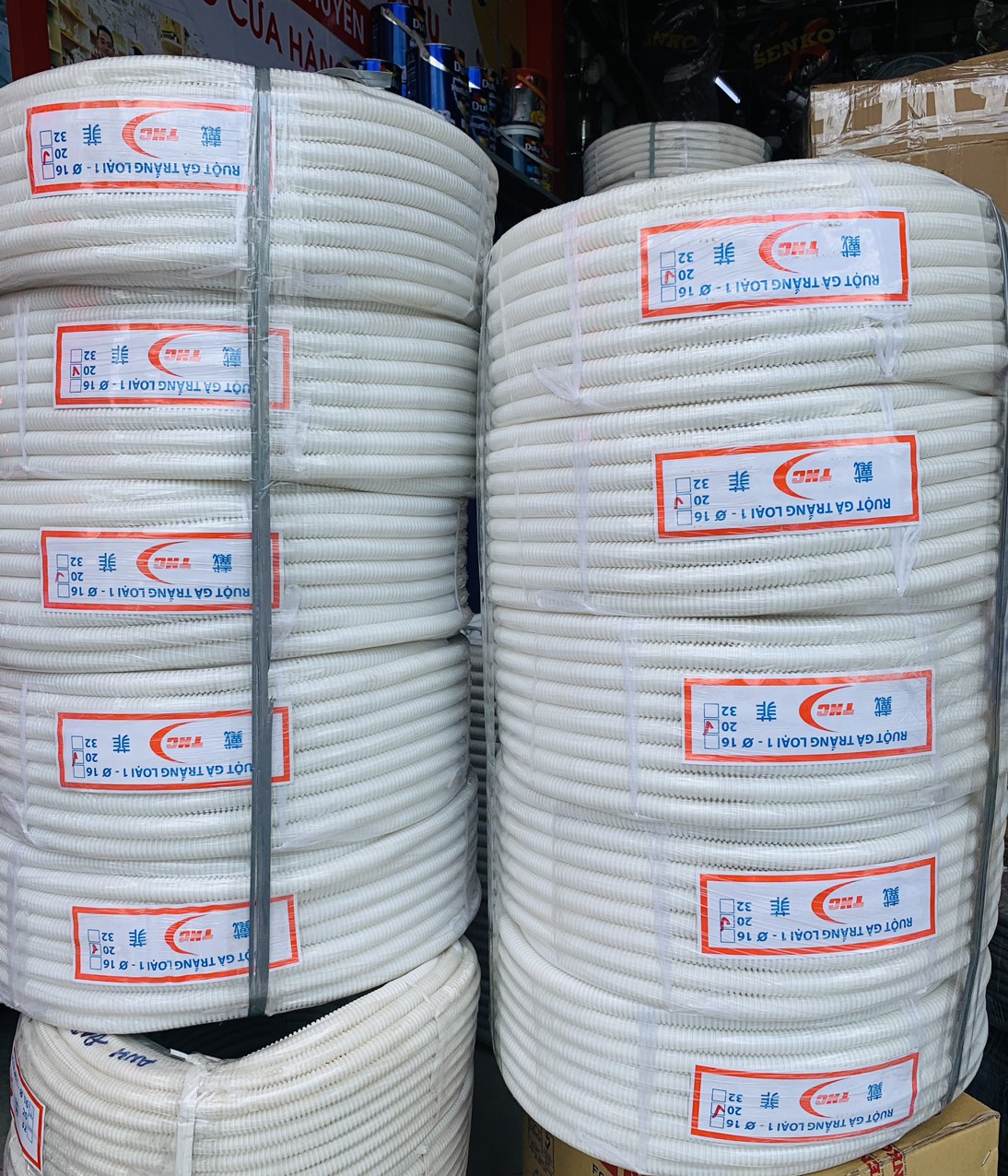 Chuyên Phân Phối Ống Ruột Gà THC Đủ Cỡ 16, 20, 25 Nhựa Trắng & Xám Giá Tốt