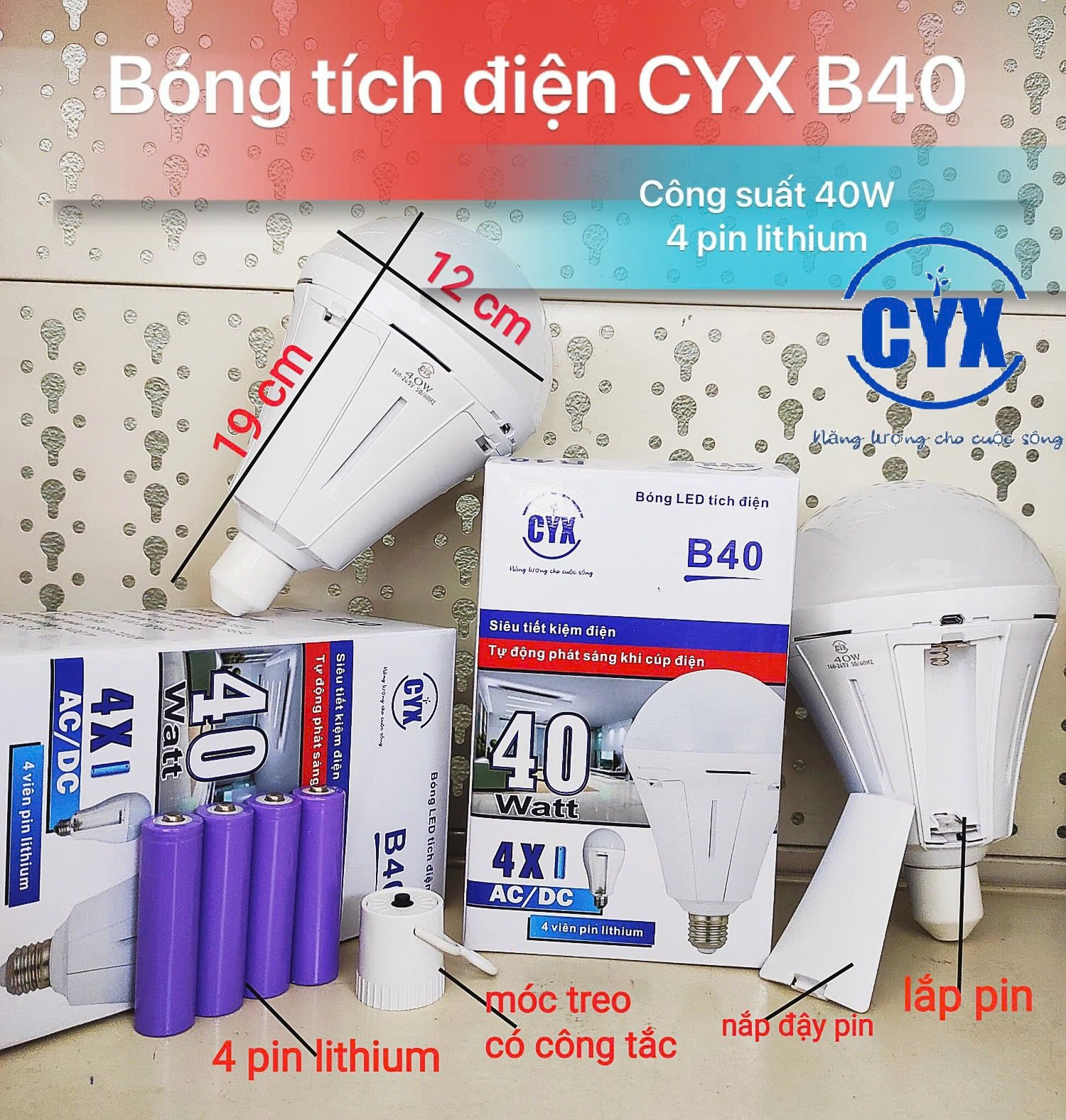 Bóng đèn sạc LED đủ watt – Giải pháp chiếu sáng tiện lợi khi mất điện | Có sẵn tại Trương Hiền