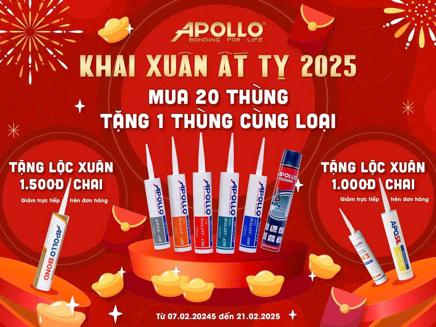 CÔNG TY TRƯƠNG HIỀN - PHÂN PHỐI SILICON APOLLO - KHUYẾN MÃI TẾT 2025