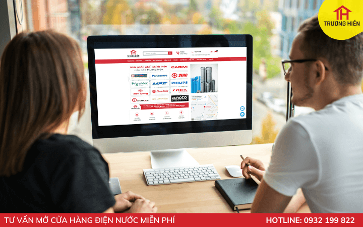 Website cửa hàng điện nước