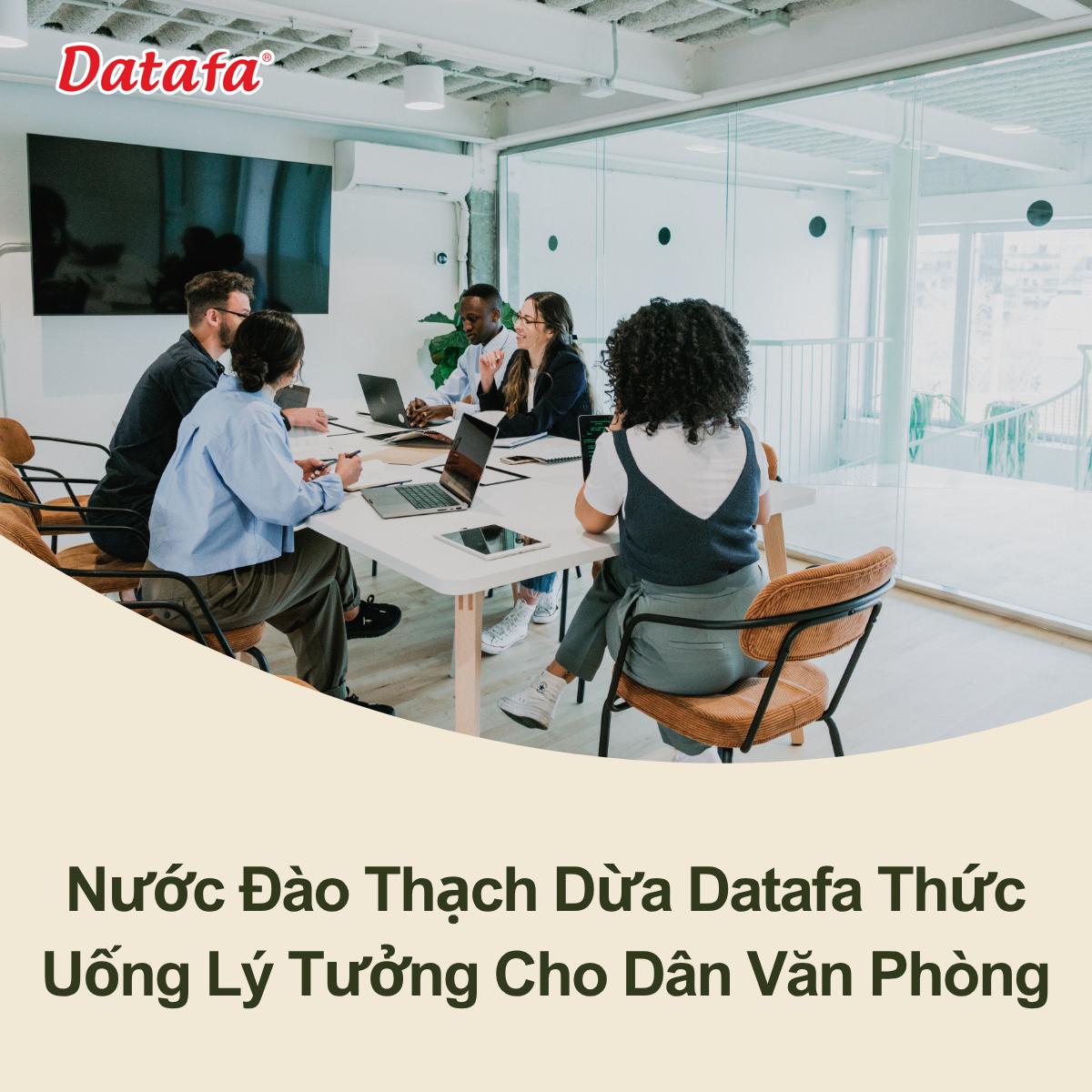 Tại Sao Nước Đào Thạch Dừa Datafa Là Thức Uống Lý Tưởng Cho Dân Văn Phòng?