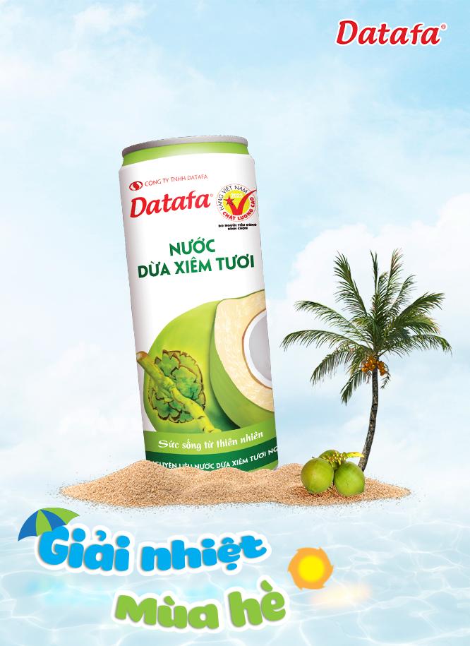 Nước Dừa Xiêm Tươi Datafa Giải Khát Tự Nhiên, Tốt Cho Sức Khỏe - Lựa Chọn Hoàn Hảo Cho Ngày Hè Nóng Bức