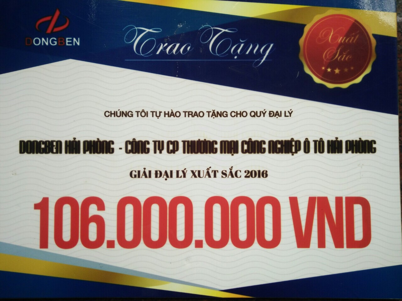 Đại lý bán xe tải DongBen tốt nhất Miền Bắc 2015