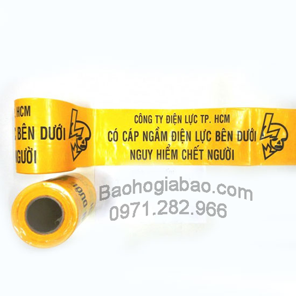 Băng cảnh báo cáp điện ngầm nilon giá rẻ tạ hà nội Băng cảnh báo cáp điện ngầm nilon giá rẻ tạ hà nội
