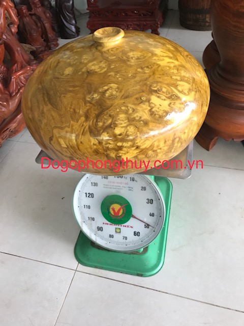 Bình Phú Quý Tài Lộc Gỗ Ngọc Nghiến,Na Hang, Cao 31Cm Đk 50Cm Nặng 48Kg |  Làng Nghề Đồng Giao