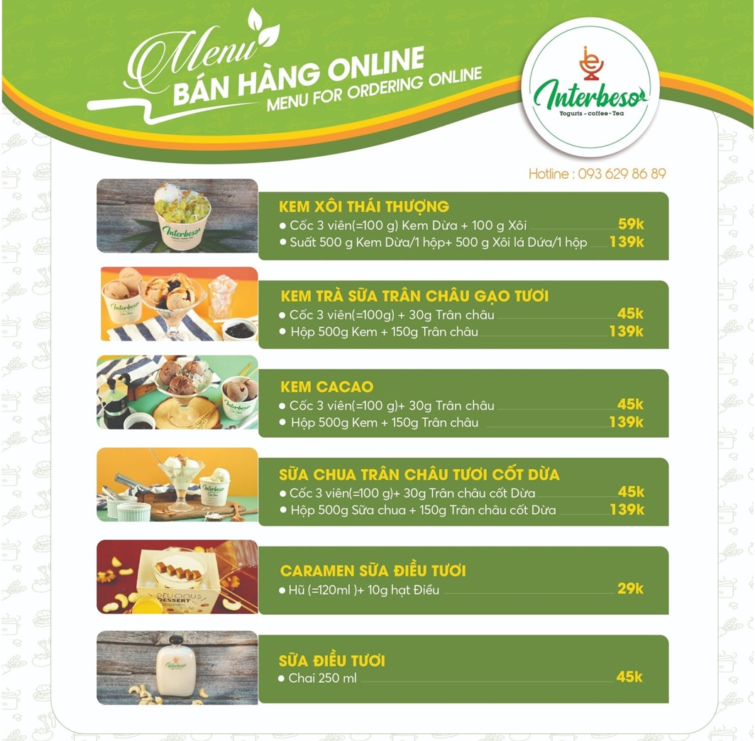 MENU KHÓA SET MENU BÁN HÀNG ONLINE | TRUNG TÂM GIẢI PHÁP ĐỒ UỐNG QUỐC ...