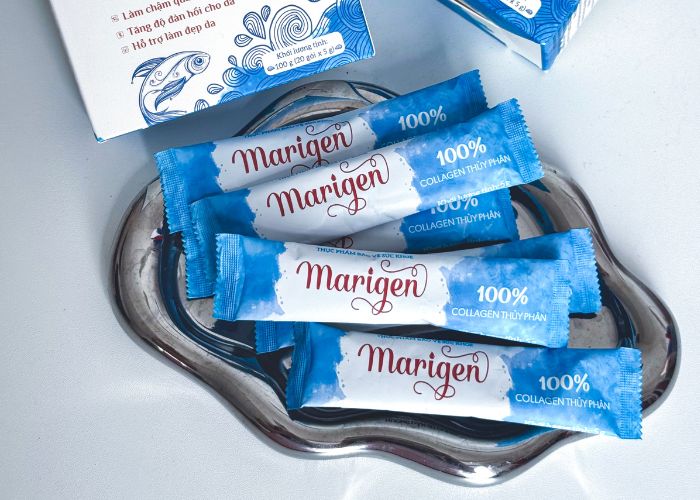 Bột uống collagen Marigen 100% collagen thủy phân