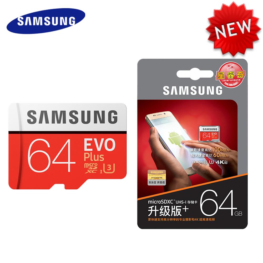 Thẻ nhớ Samsung Micro SDHC EVO Plus 64GB class 10 UHS-I 100MB/s | Thẻ nhớ Samsung chính hãng | www.thegioithenho.vn Thế giới thẻ nhớ