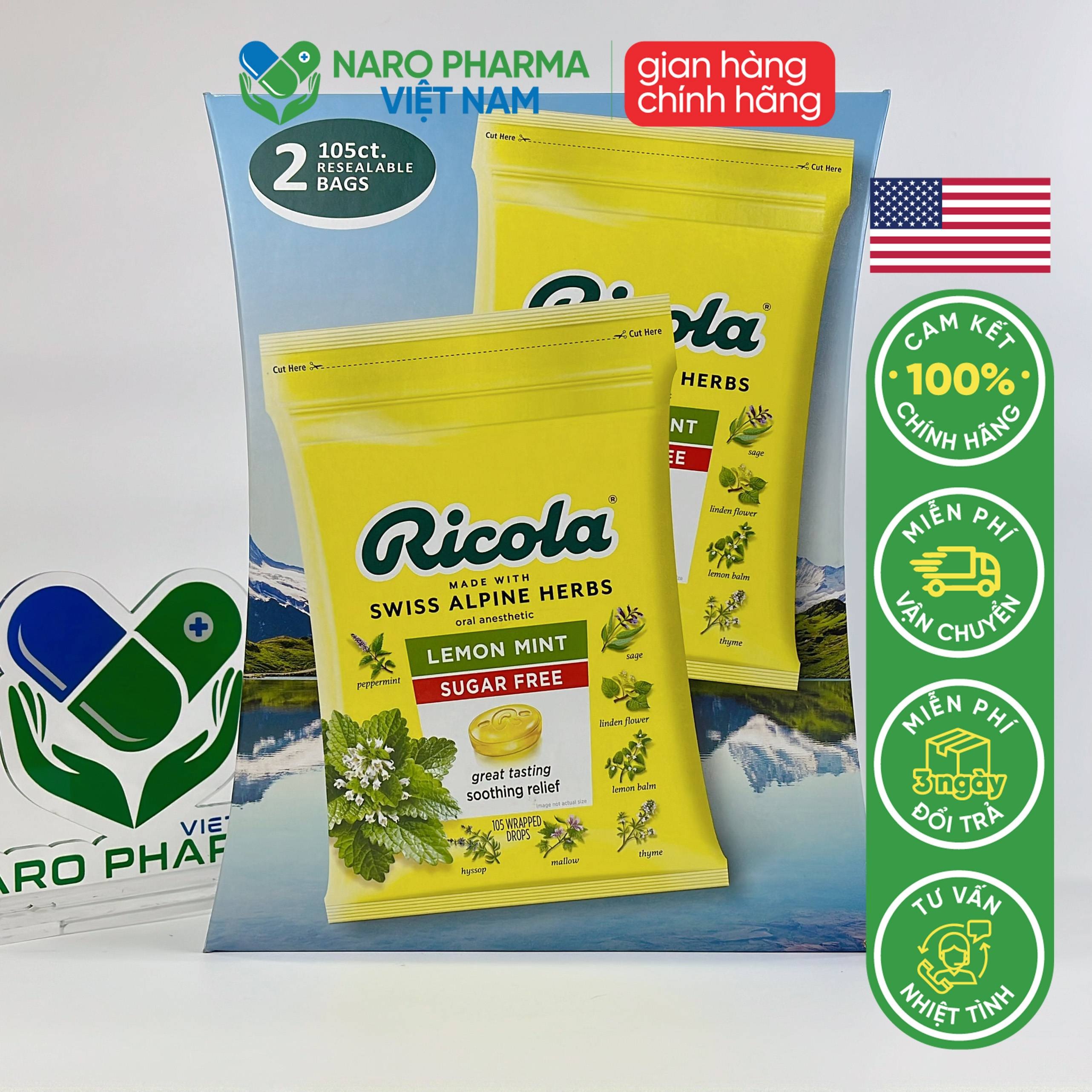 Kẹo Ricola của Đức – Kẹo thảo mộc giúp dịu cổ họng, thơm miệng