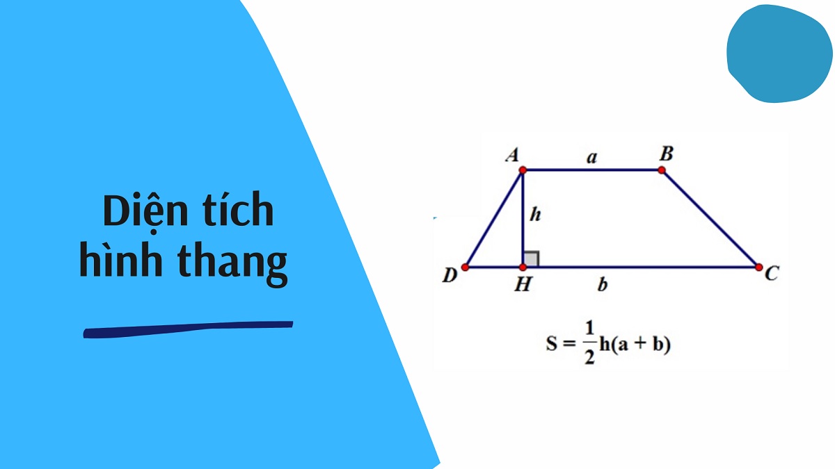 cách tính diện tích hình thang