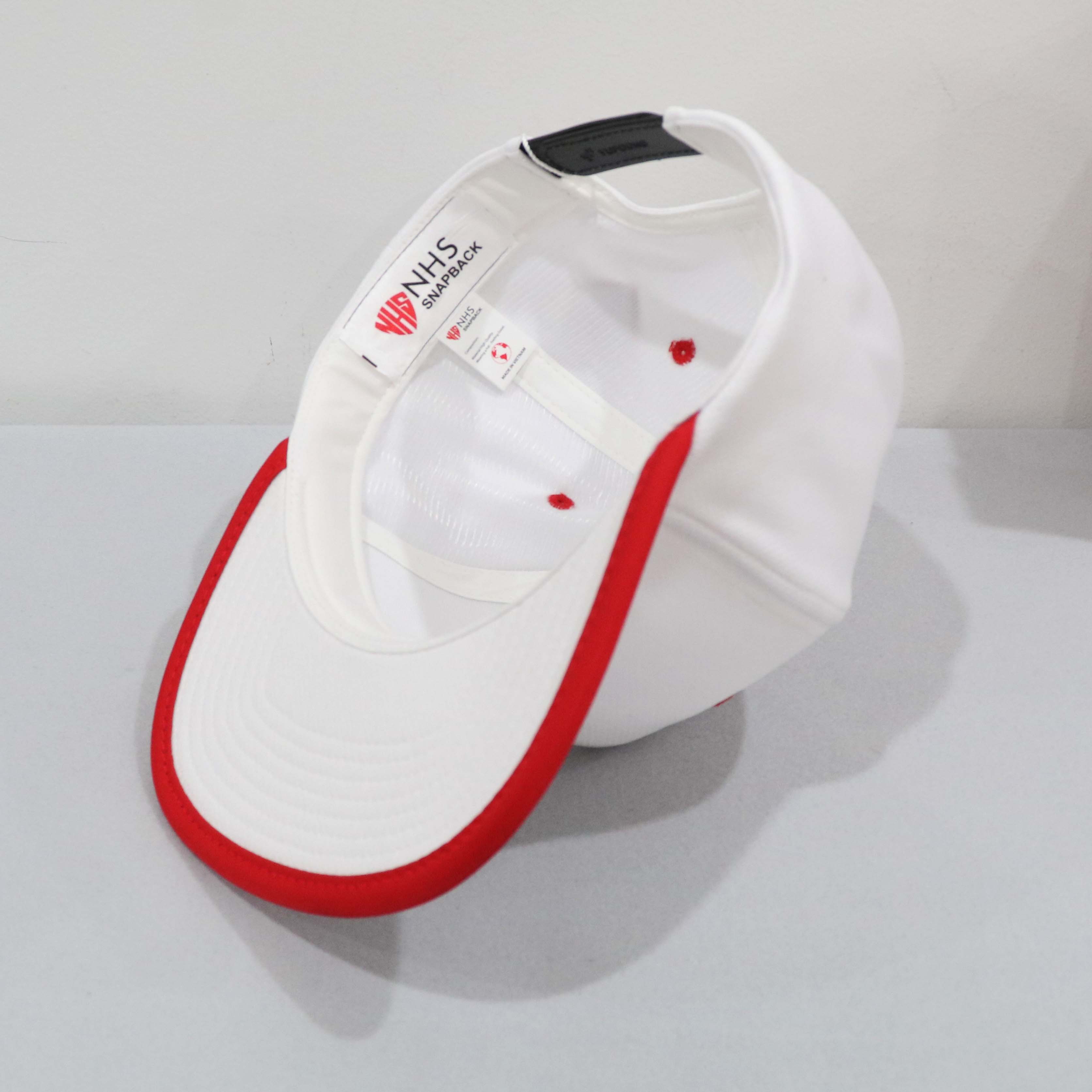 Nón Snapback NHS Trắng Viền Đỏ - Điểm Nhấn Là Bạn.