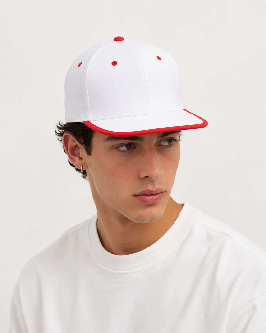Nón Snapback NHS Trắng Viền Đỏ - Điểm Nhấn Là Bạn.