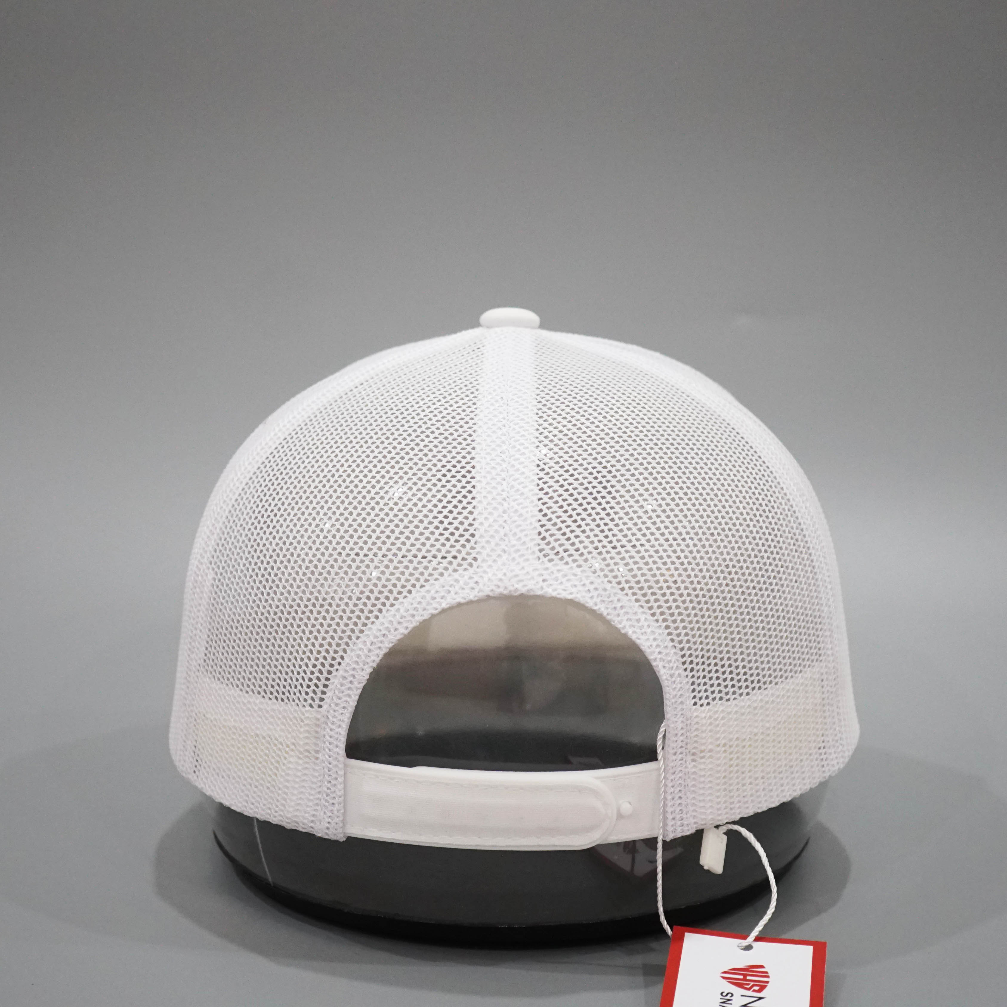Nón Snapback NHS Full Trắng Lưới Bản Cao Cấp NHS Gold.