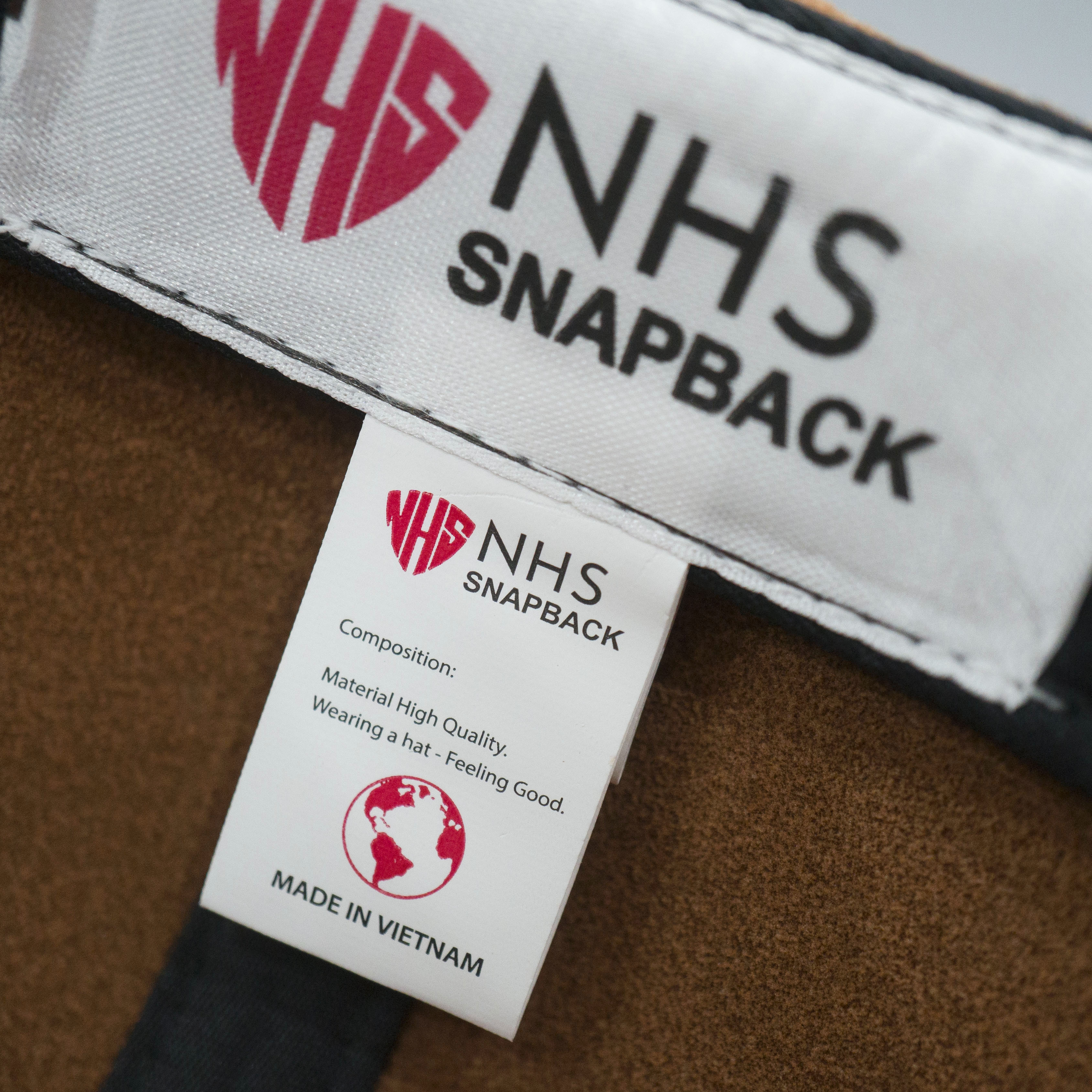 Nón Snapback NHS Full Da Lộn Cao Cấp Logo NHS Gold.